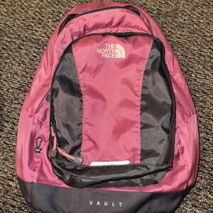 Pink The North Face vault backpack
